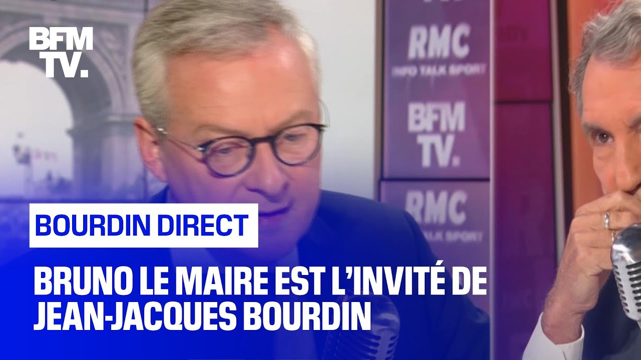 Bruno Le Maire face à Jean-Jacques Bourdin en direct