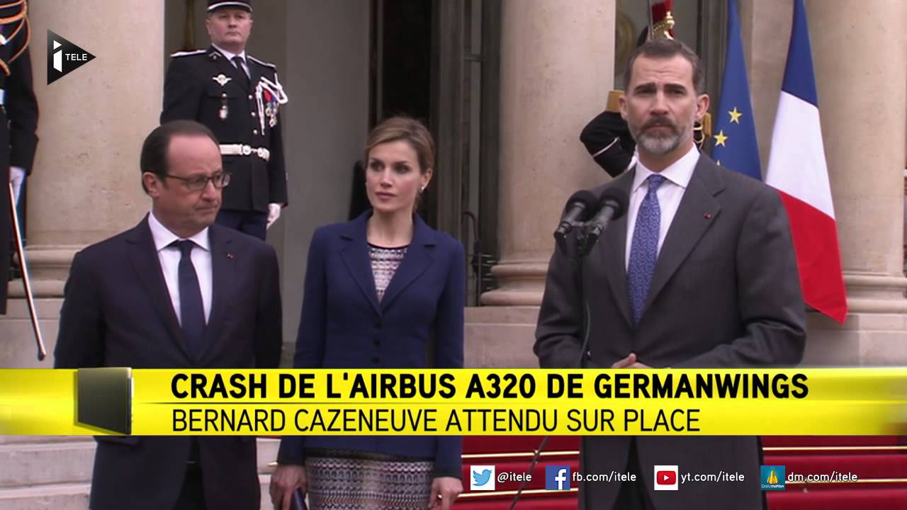 Crash du vol 4U9525 : "Des victimes espagnoles, allemandes et turques" selon Felipe VI