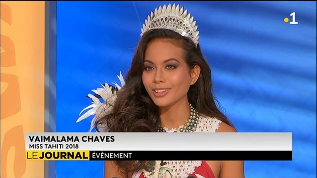 Miss Tahiti 2018, Vaimalama Chaves, était l'invitée du journal