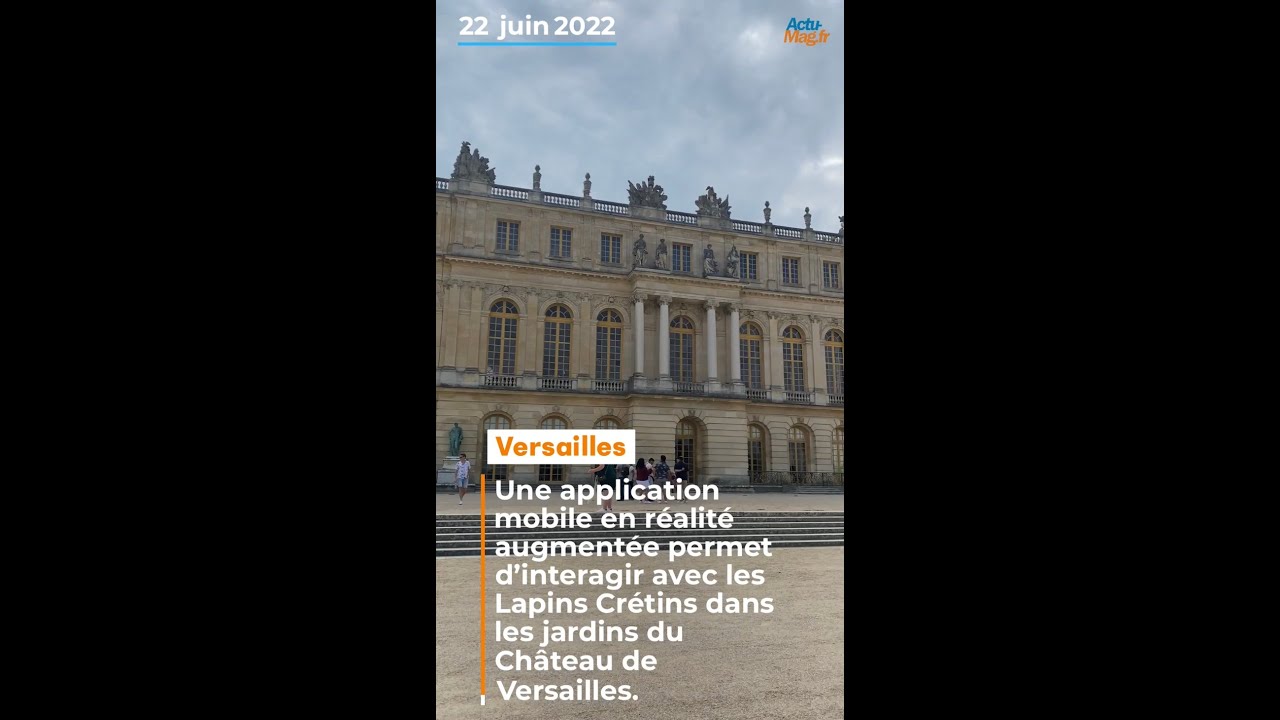Une application mobile « Lapins Crétins » pour jouer dans les jardins du Château de Versailles