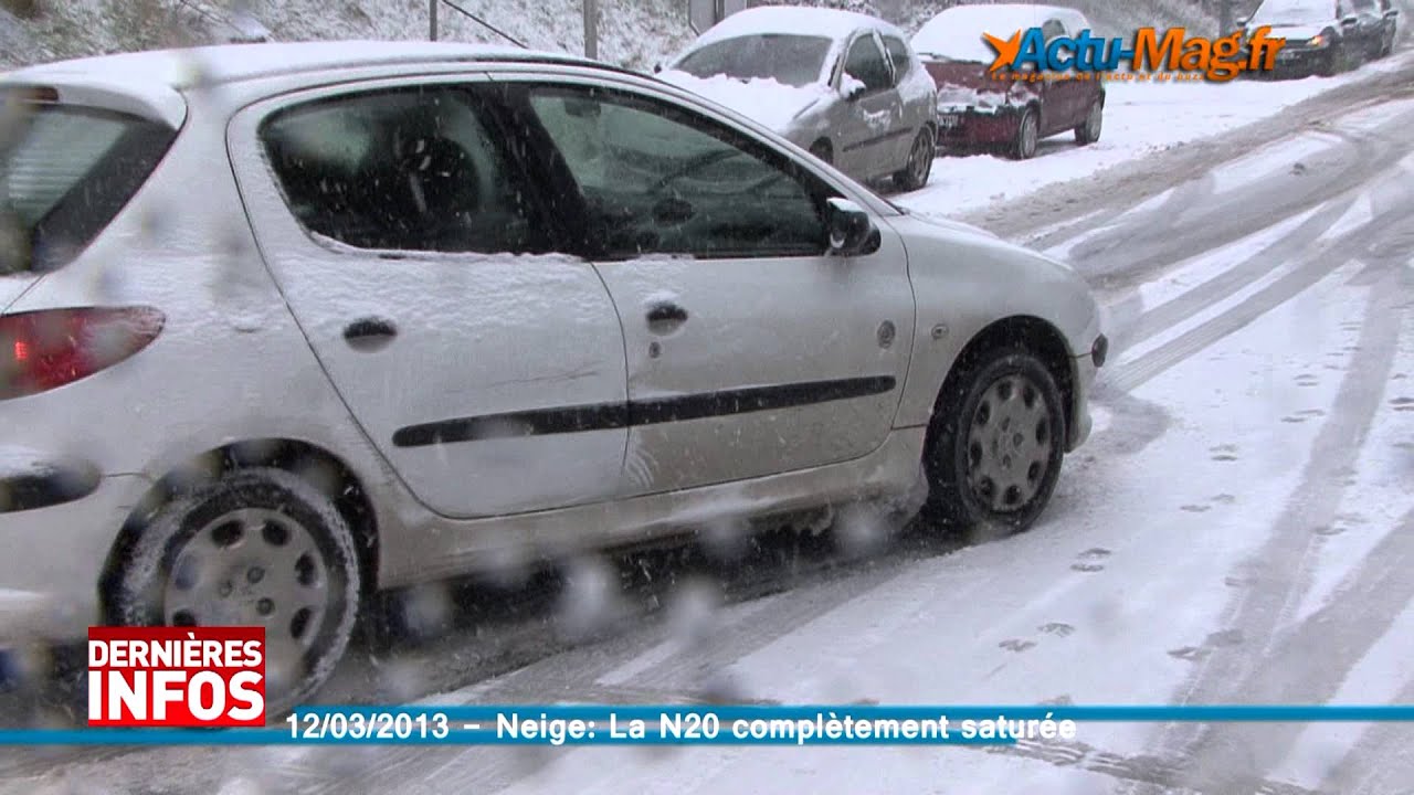 [Actu-Mag.fr] 12/03/2013 - Neige: La N20 complètement Saturée