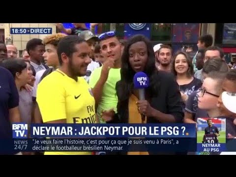 Devant la boutique du PSG, tout le monde veut le maillot de Neymar, même un Marseillais