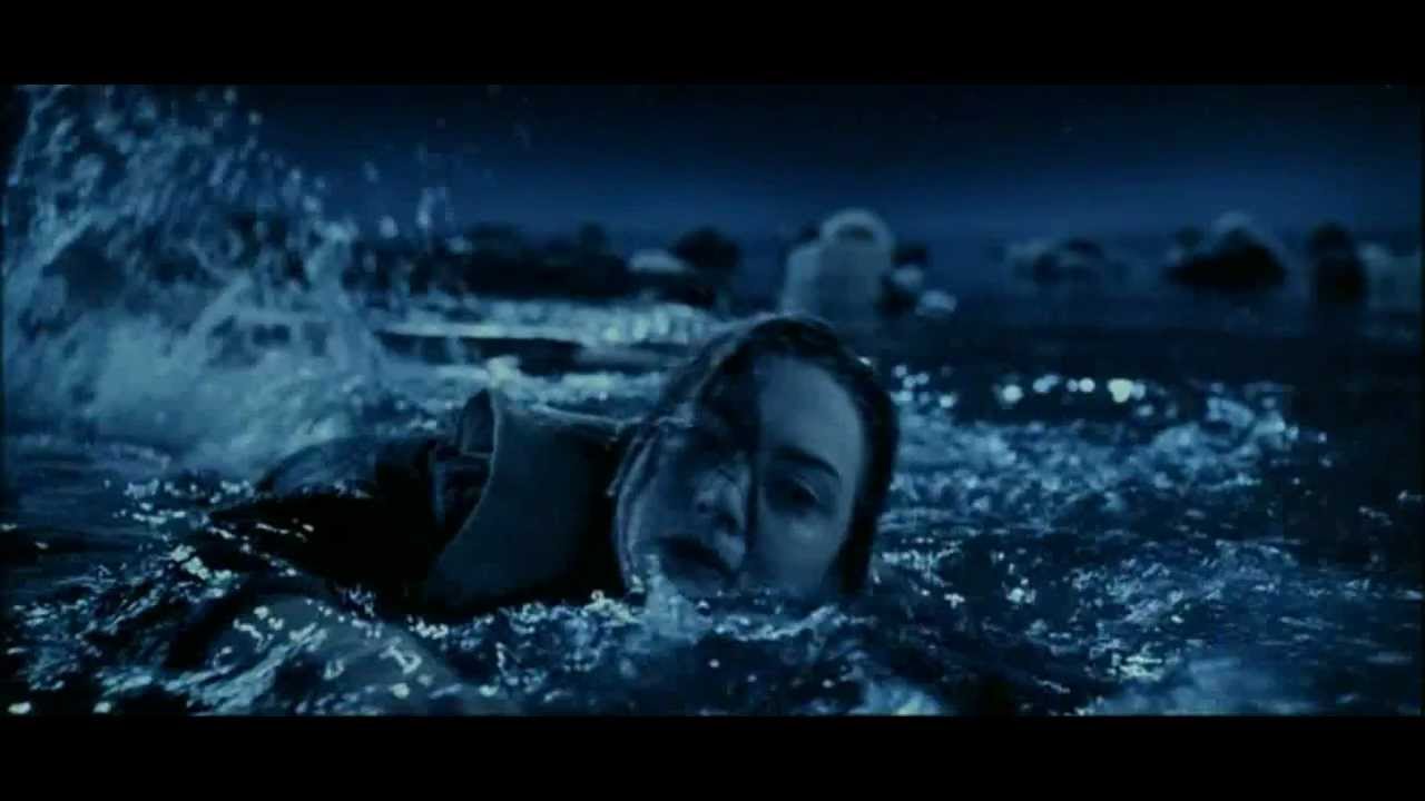 Titanic Rose doesn't give up and is saved by lifeboat