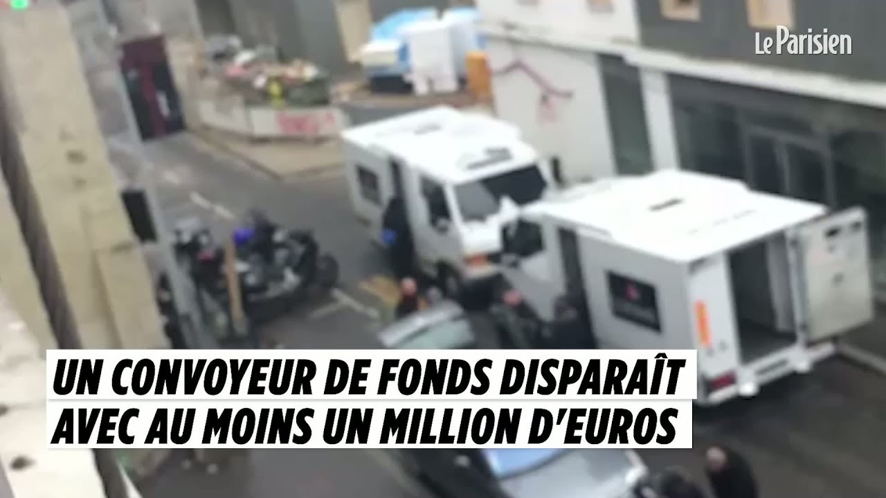 Les images du fourgon blindé vidé par son convoyeur de fonds