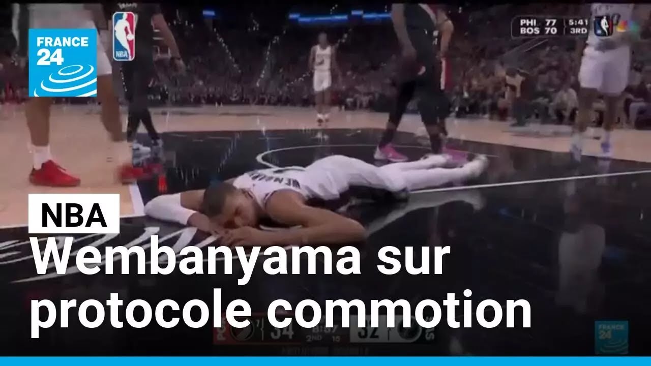 NBA : Victor Wembanyama sort blessé face à Portland sur protocole commotion • FRANCE 24