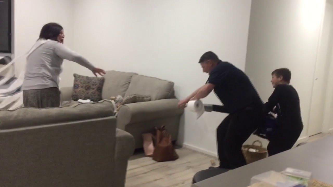 Dad's Epic Toilet Paper Prank || ViralHog