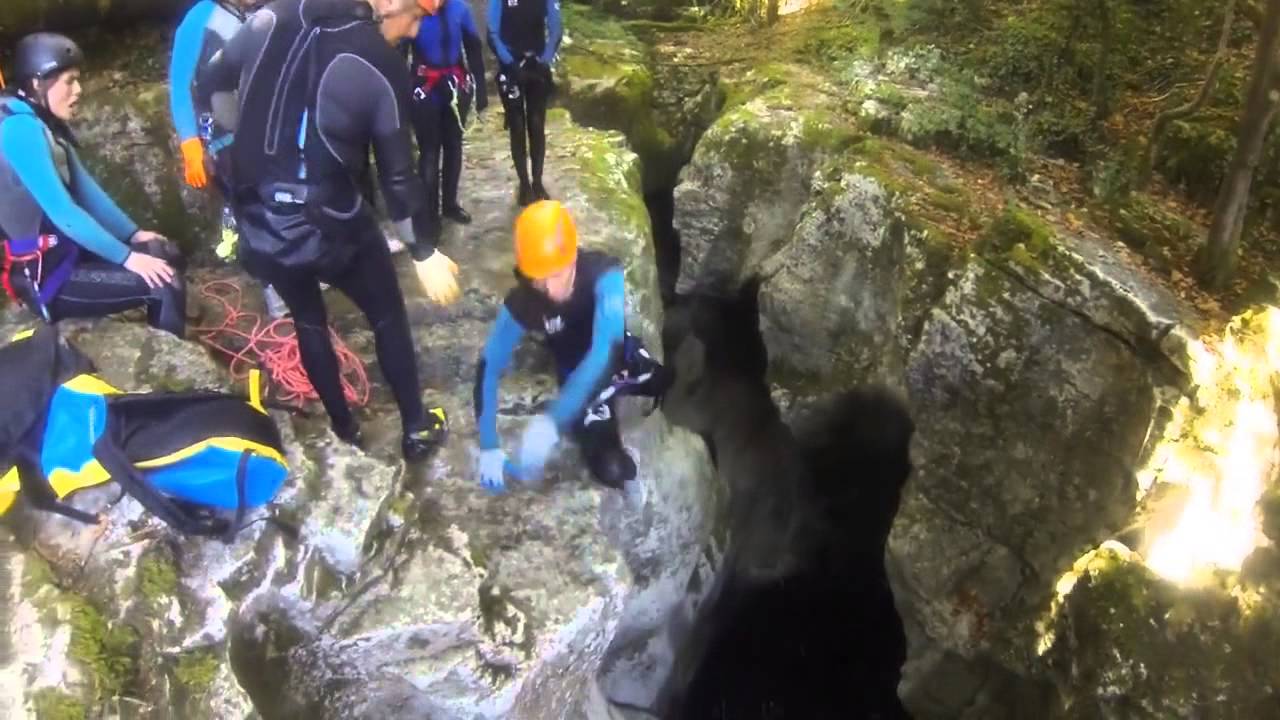Grosse chute lors d'une sortie en canyoning