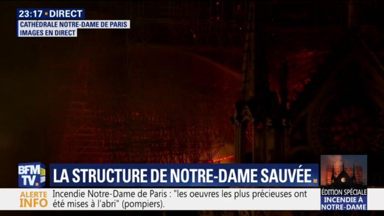 Emmanuel Macron : "Cette cathédrale, nous la rebâtiront"