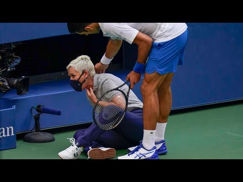 US Open : Novak Djokovic disqualifié après un geste d'humeur