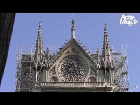 Notre-Dame de Paris : touristes et parisiens au chevet d'une rescapée