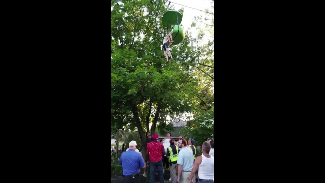 RAW VIDEO: Girl falls from Six Flags ride (Loren Lent via WTEN-TV)