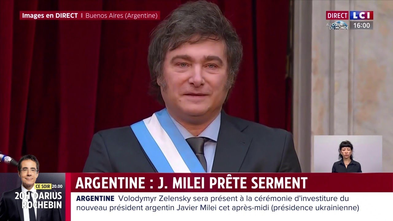 Argentine : Javier Milei, nouvellement élu, prête serment et est investi président du pays