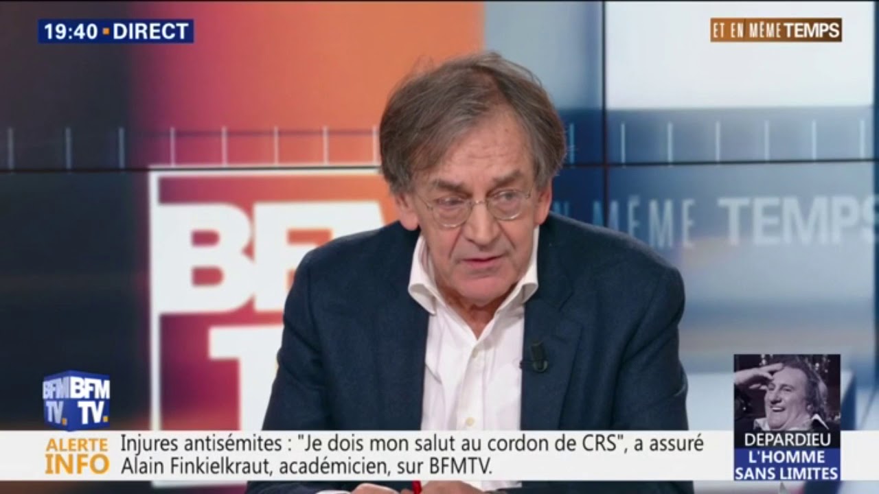 Alain Finkielkraut "ne sait pas" s'il participera à la marche contre l'antisémitisme prévue ce mardi