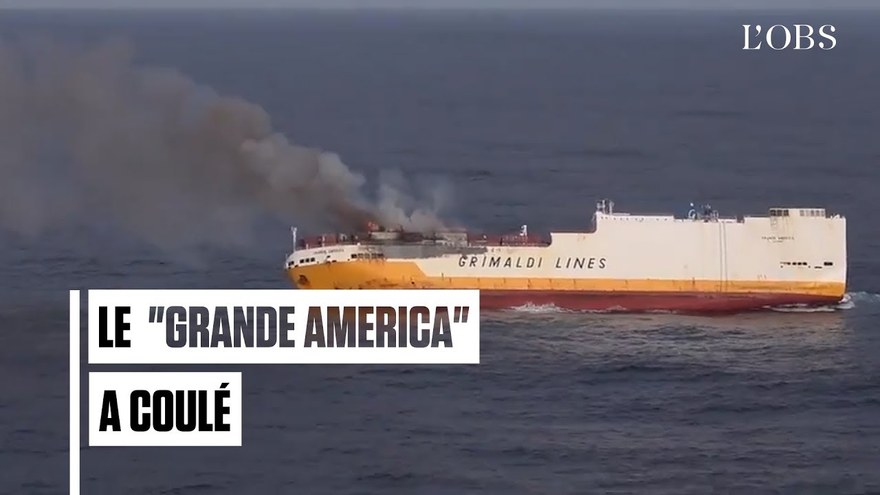 Le navire italien "Grande America" sombre au large des côtes françaises