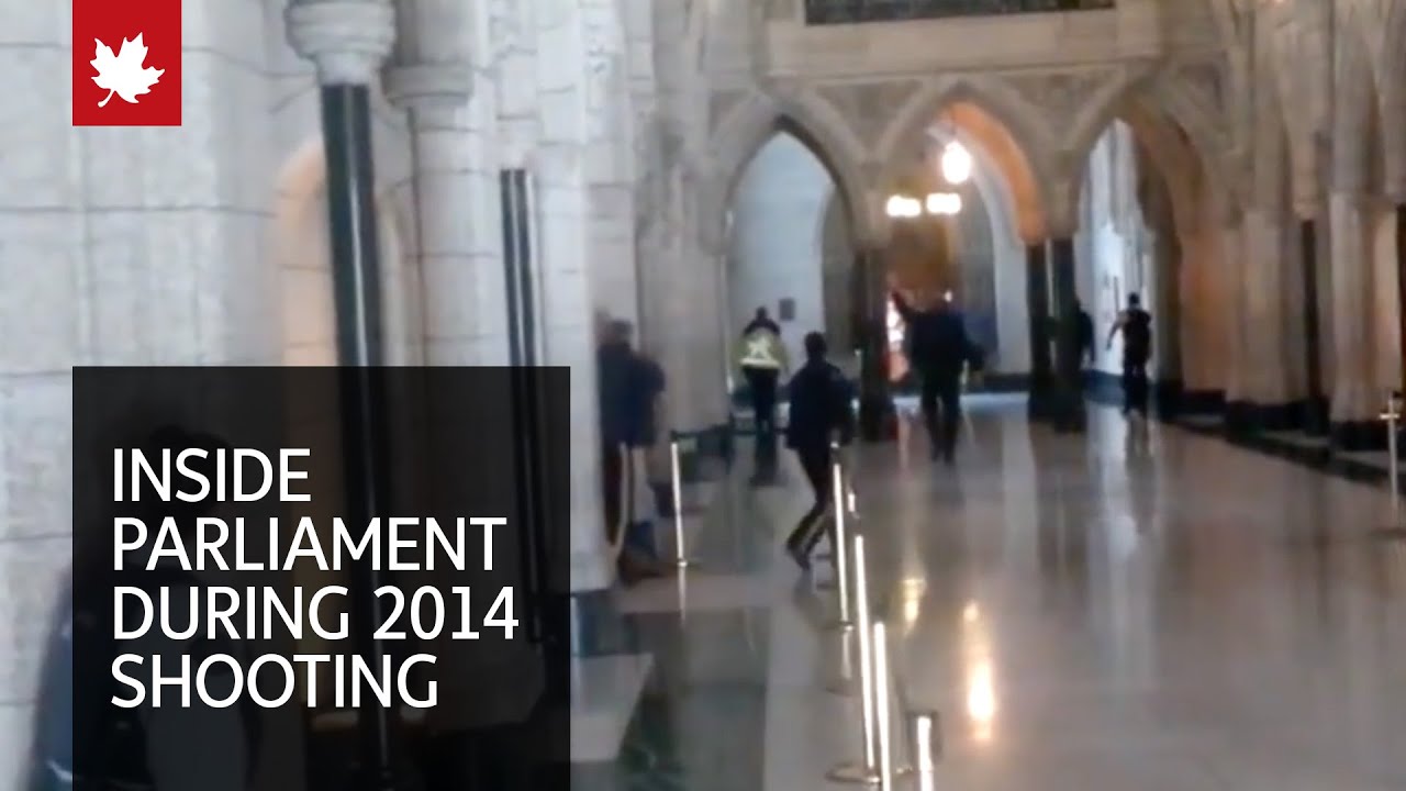 Inside Parliament in Ottawa during 2014 shooting