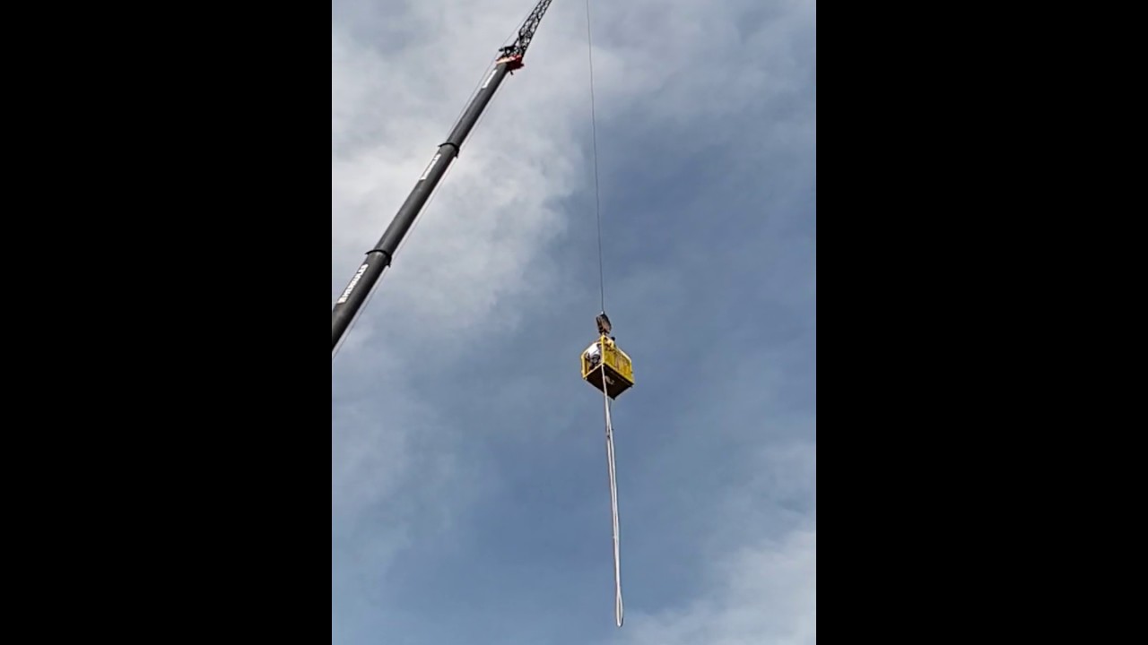 Gdynia, Nieudany skok bungee 92m BUNGEE JUMP FAIL IN GDYNIA CITY ??