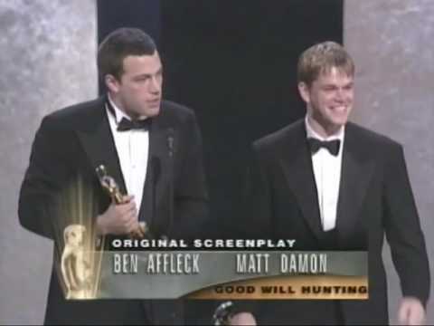 Ben Affleck and Matt Damon Win Best Original Screenplay for "Good Will Hunting" | 70th Oscars (1997)