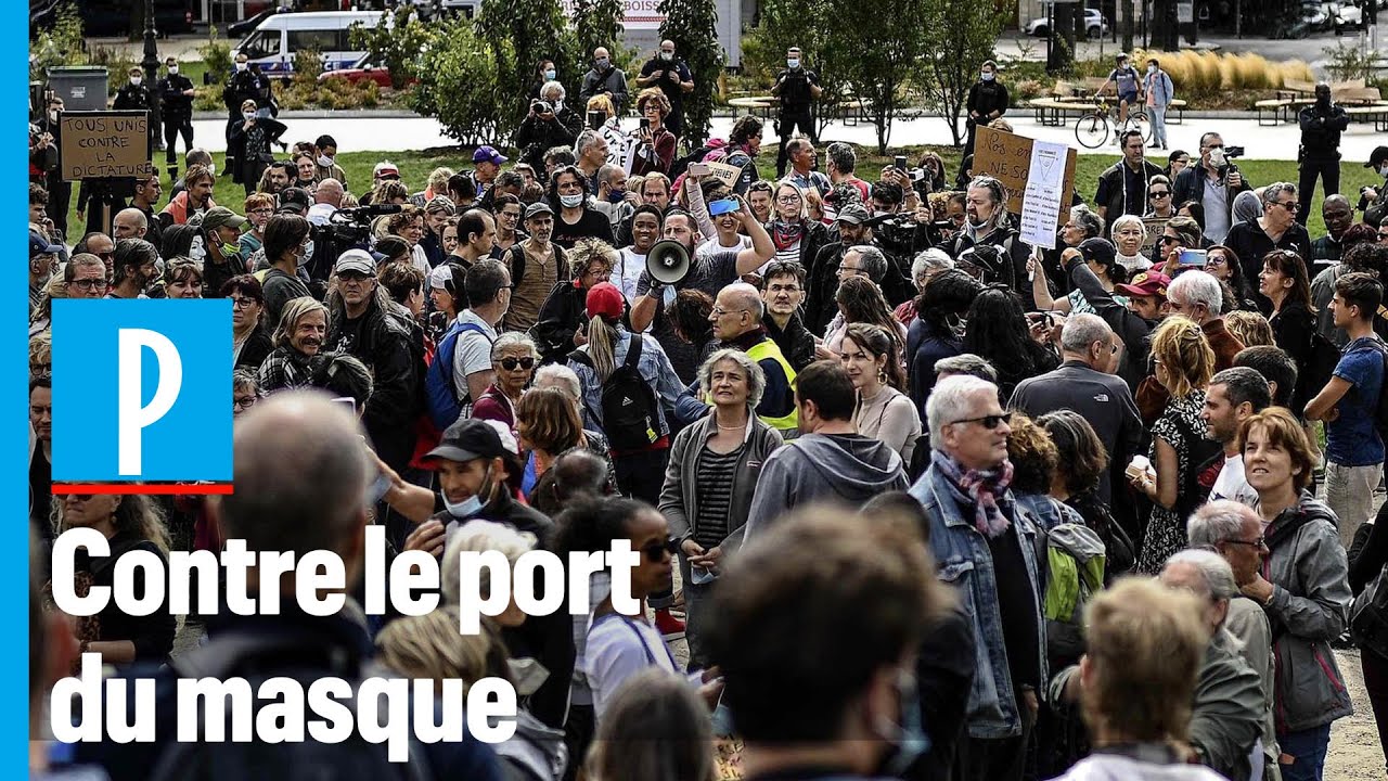 Covid-19 : des manifestants anti-masques rassemblés à Paris, la police verbalise