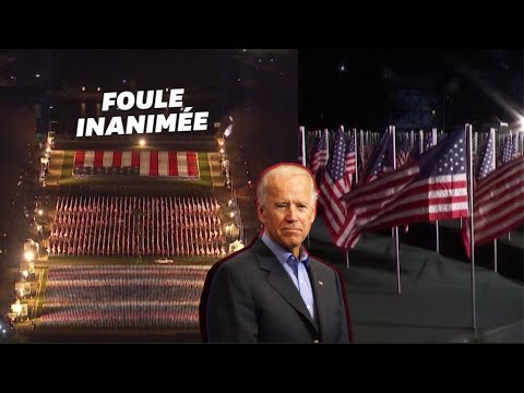 Investiture de Joe Biden: une "mer de drapeaux" pour remplacer la foule