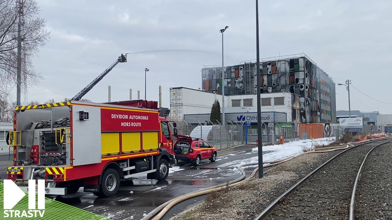 Enorme incendie dans un data center OVH à Strasbourg