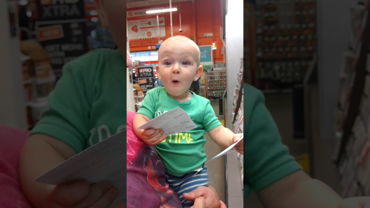 This boy loves paint shopping