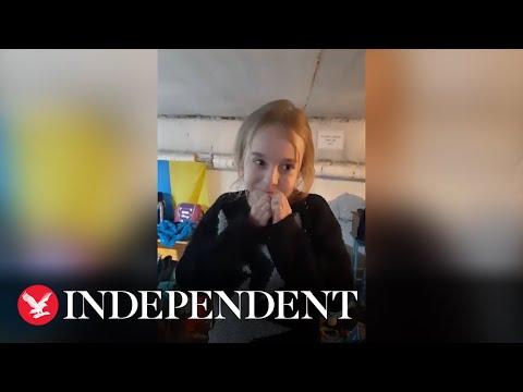 Young girl sings 'Let it Go' inside Ukrainian bomb shelter