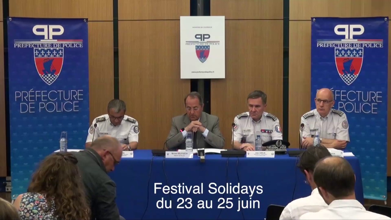 Point presse du préfet de Police du 21 Juin 2017