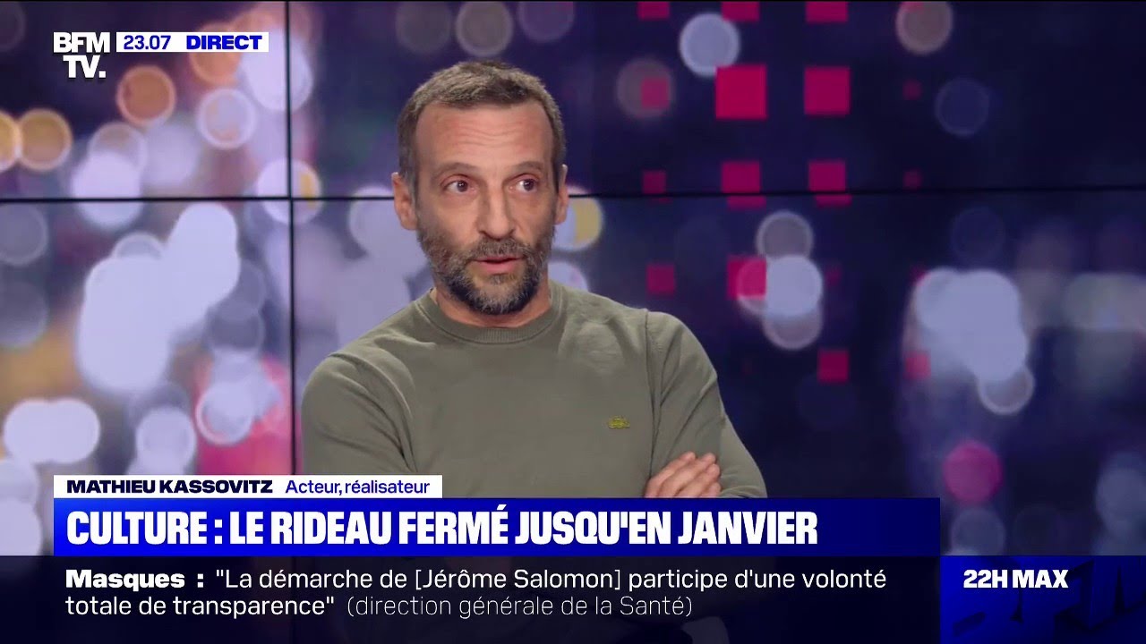 Pour Mathieu Kassovitz, les salles de cinéma ne sont "pas essentielles" dans la situation actuelle