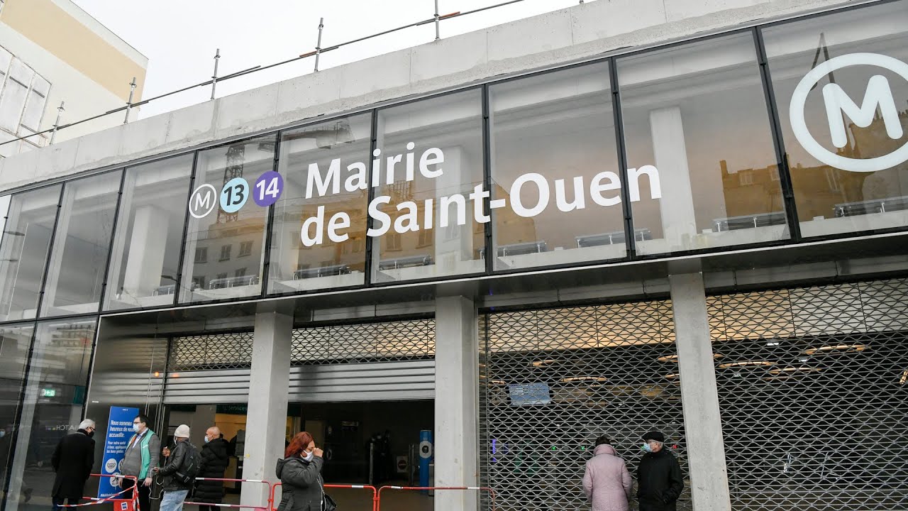 Inauguration du prolongement de la ligne 14 jusqu'à Mairie de Saint-Ouen