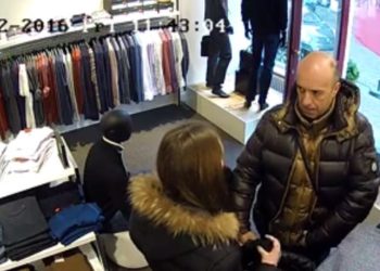 Un père et sa fille volent un blouson dans un magasin d&rsquo;une grande marque de vêtement !
