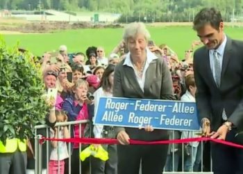 Le tennisman Roger Federer inaugure une allée à son nom !
