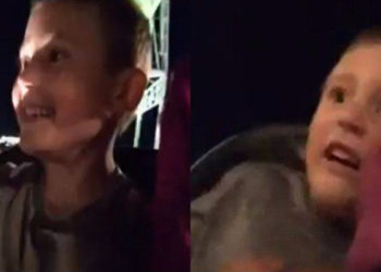 USA : La ceinture lâche, Il rattrape de justesse son fils dans un manège à sensation !