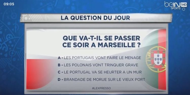 La blague de BeIN Sports sur les Portugais qui passe mal !