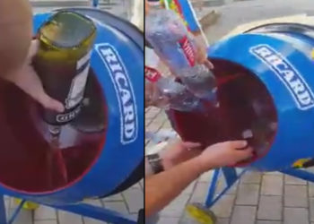 Finale de l&rsquo;Euro2016 : Des supporters français ont préparé du Ricard dans une bétonnière !