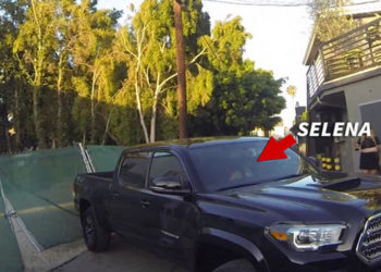 Selena Gomez rate sa manœuvre et recule dans une clôture !