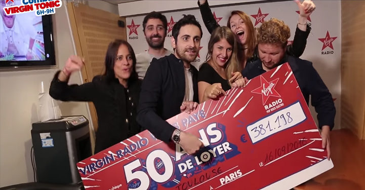 Virgin Radio : Camille Combal fait remporter 50 ans de loyer à un auditeur, du jamais vu pour une station de radio !