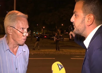 Un homme tient des propos xénophobes face au maire de Boussy-saint-Antoine devant les caméras de iTELE