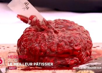 Le Meilleur Pâtissier : un gâteau pour Halloween en forme de cerveau impressionne le jury