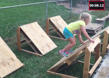 Regardez ce papa qui construit un parcours « Ninja Warrior » pour sa petite fille !