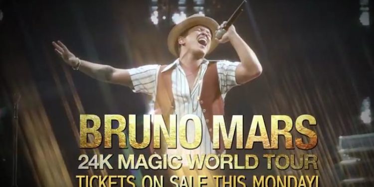 Bruno Mars : Sa tournée complète en France en l’espace de quelques minutes malgré une seconde date ajoutée !
