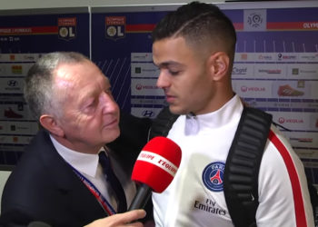 Le joueur du PSG Hatem Ben Arfa refuse de faire la bise à Jean-Michel Aulas !