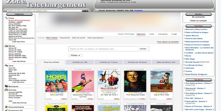La fin du site Zone-Téléchargement fermé définitivement par la gendarmerie nationale !