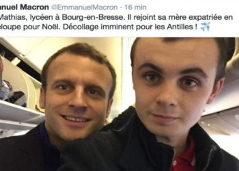 « Il rejoint sa mère expatriée en Guadeloupe » : Le tweet d&rsquo;Emmanuel Macron qui passe mal !