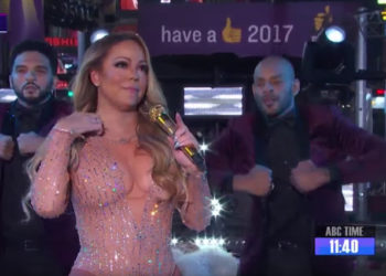 Mariah Carey rate complètement sa prestation lors se son concert à New-York pour la nouvelle année !