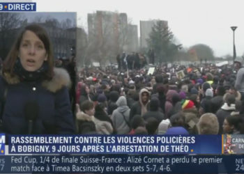 Tensions à Bobigny : Une journaliste de BMFTV contrainte d’arrêter son duplex après un tir de flashball dans sa direction !