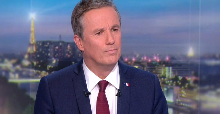 TF1: Nicolas Dupont-Aignant quitte le plateau en désaccord avec les principes de la chaîne !