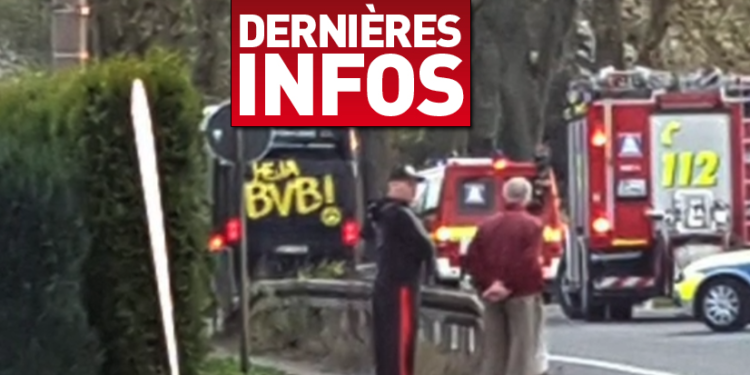 Allemagne : Le bus de l’équipe Dortmund visé par plusieurs explosifs. Un joueur blessé et le match de ce soir reporté