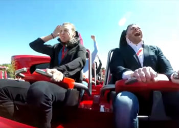 Espagne : Il se reçoit un oiseau en plein visage à bord de la montagne russe Red Force