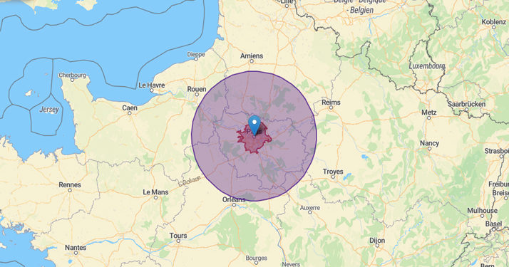 Confinement. Grâce à cette carte, vous allez savoir jusqu’où vous pourrez partir à 100 km autour de votre domicile dès le 11 mai