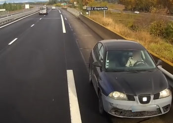 Nîmes. Regardez ce routier qui parvient à stopper une voiture à contresens sur la N106
